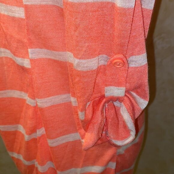 Enough About Me Coral Striped Cardigan! - Picture 4 of 8